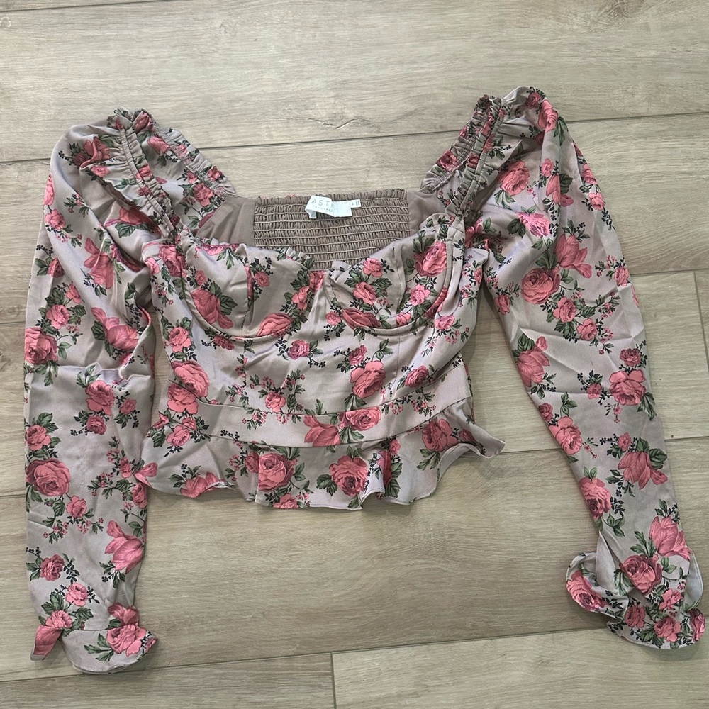 ASTR the label top long sleeve